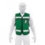 Imagen de CHALECO BRIGADISTA CON CINTAS REFLEJANTES COLOR VERDE
