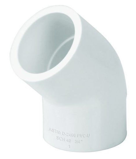 Imagen de CODO PVC HIDRAULICO 1X45