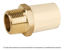 Imagen de Conector Macho C/Inserto Latón CPVC 1  45106