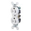 Imagen de CONTACTO DUPLEX POLARIZADO 15A 125V BLANCO (3232W) (R15-SW)