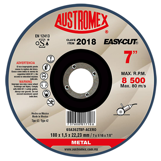 Imagen de DISCO PARA CORTE 7X1/16X7/8 EASY CUT