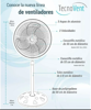 Imagen de VENTILADOR METALICO DE PEDESTAL 20" VENT-20A 22-01-0-665